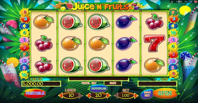 игровой автомат Juice and Fruits